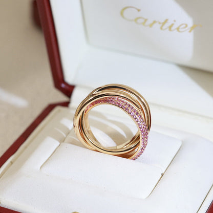 [Luxora]TRINITY 3.2MM RING PINK DIAMOND