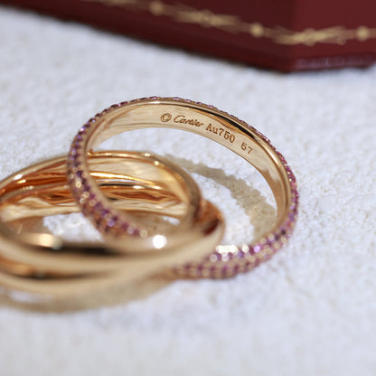 [Luxora]TRINITY 3.2MM RING PINK DIAMOND