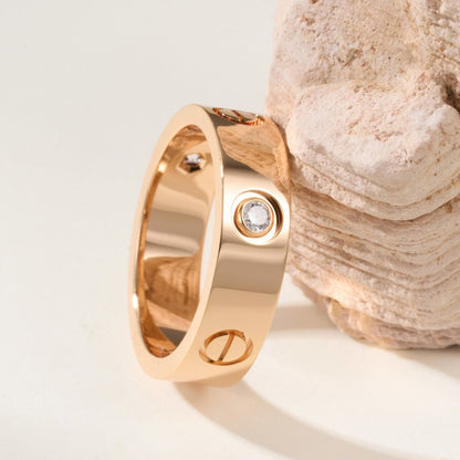 [Luxora]LOVE 4MM 1 DIAMOND RING