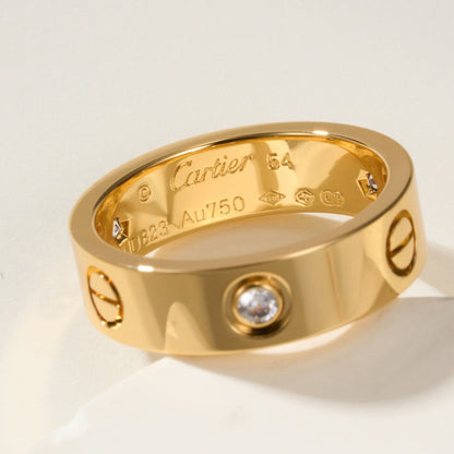 [Luxora]LOVE 4MM 1 DIAMOND RING