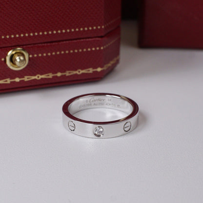 [Luxora]LOVE 4MM 1 DIAMOND RING
