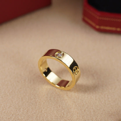 [Luxora]LOVE 5.5MM 3 DIAMOND RING
