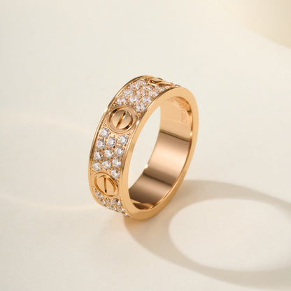 [Luxora]LOVE RING 5.5MM DIAMONDS PAVED