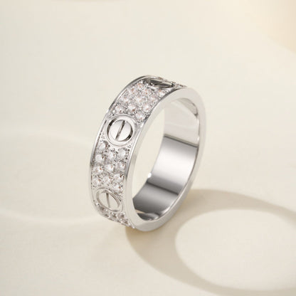 [Luxora]LOVE RING 5.5MM DIAMONDS PAVED