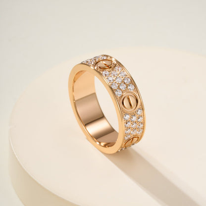 [Luxora]LOVE RING 5.5MM DIAMONDS PAVED