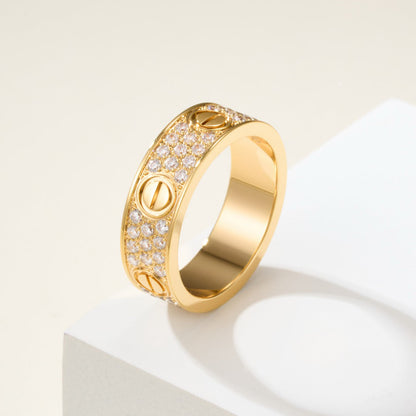 [Luxora]LOVE RING 5.5MM DIAMONDS PAVED