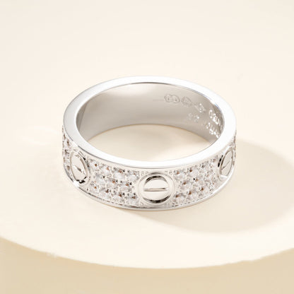 [Luxora]LOVE RING 5.5MM DIAMONDS PAVED