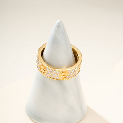 [Luxora]LOVE RING 5.5MM DIAMONDS PAVED