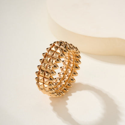 [Luxora]CLASH 9.2MM DOUBLE ROW RING
