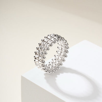 [Luxora]CLASH 9.2MM DOUBLE ROW RING