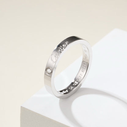 [Luxora]LOVE RING 4MM 1 DIAMOND