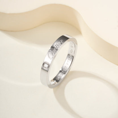 [Luxora]LOVE RING 4MM 1 DIAMOND