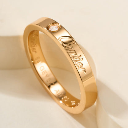 [Luxora]LOVE RING 4MM 1 DIAMOND