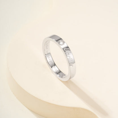 [Luxora]LOVE RING 4MM 1 DIAMOND