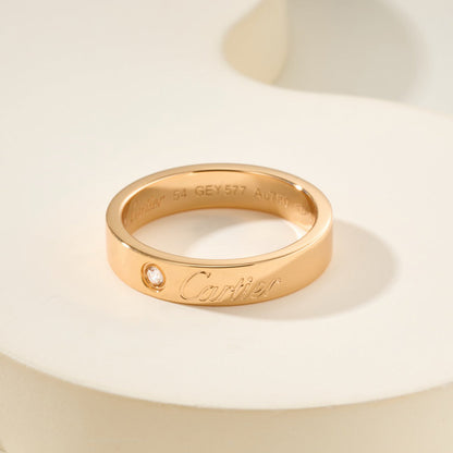 [Luxora]LOVE RING 4MM 1 DIAMOND