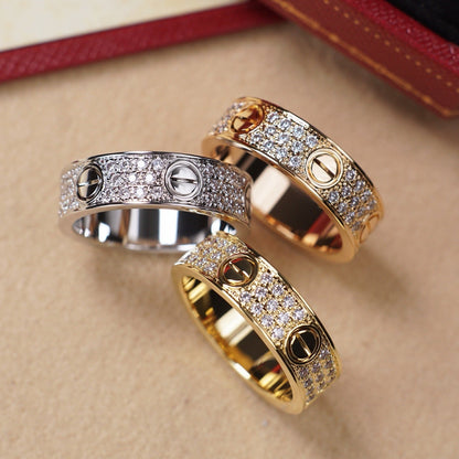 [Luxora]LOVE RING 5.5MM DIAMONDS PAVED