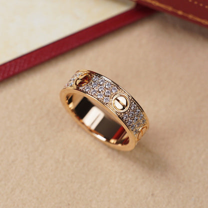 [Luxora]LOVE RING 5.5MM DIAMONDS PAVED
