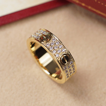 [Luxora]LOVE RING 5.5MM DIAMONDS PAVED