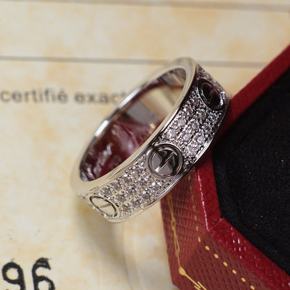 [Luxora]LOVE RING 5.5MM DIAMONDS PAVED