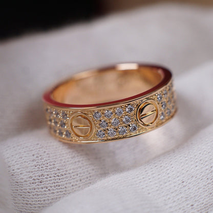 [Luxora]LOVE RING 5.5MM DIAMONDS PAVED