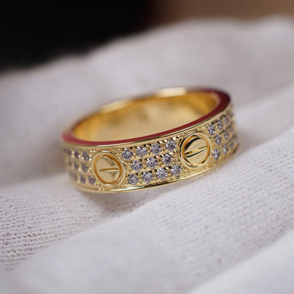 [Luxora]LOVE RING 5.5MM DIAMONDS PAVED