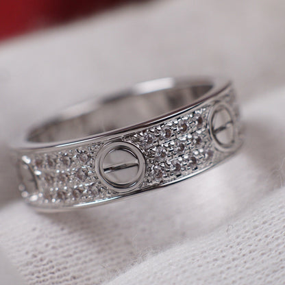 [Luxora]LOVE RING 5.5MM DIAMONDS PAVED