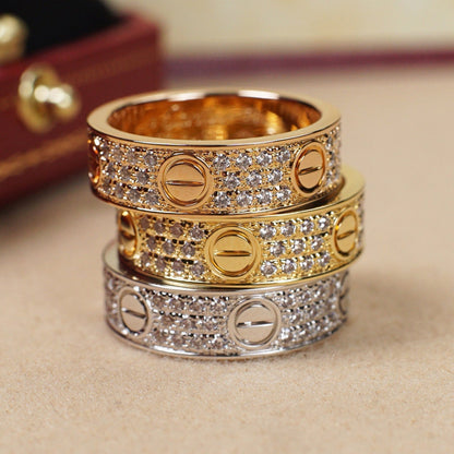 [Luxora]LOVE RING 5.5MM DIAMONDS PAVED