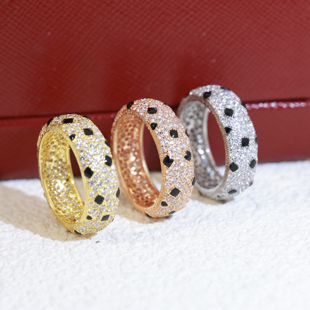 [Luxora]PANTHERE SPOTTED FULL DIAMOND RING