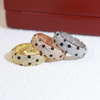 [Luxora]PANTHERE SPOTTED FULL DIAMOND RING