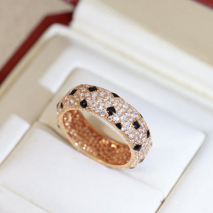 [Luxora]PANTHERE SPOTTED FULL DIAMOND RING