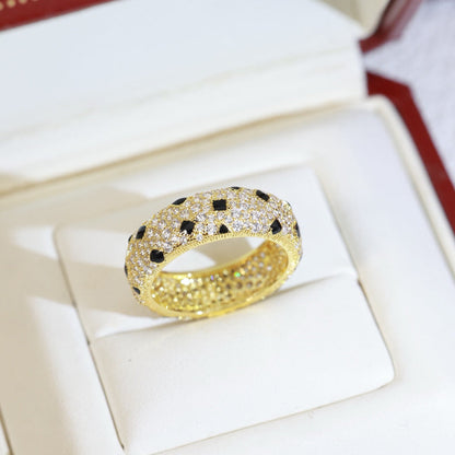 [Luxora]PANTHERE SPOTTED FULL DIAMOND RING