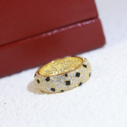 [Luxora]PANTHERE SPOTTED FULL DIAMOND RING