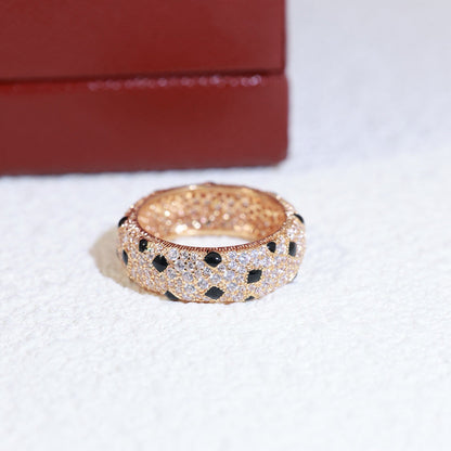 [Luxora]PANTHERE SPOTTED FULL DIAMOND RING