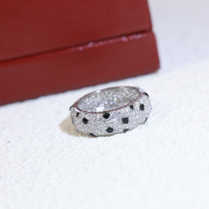 [Luxora]PANTHERE SPOTTED FULL DIAMOND RING