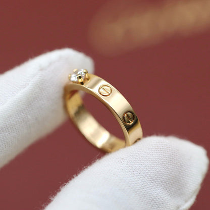 [Luxora]LOVE RING 3.6MM 1 BIG DIAMOND