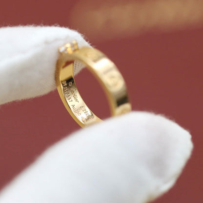 [Luxora]LOVE RING 3.6MM 1 BIG DIAMOND