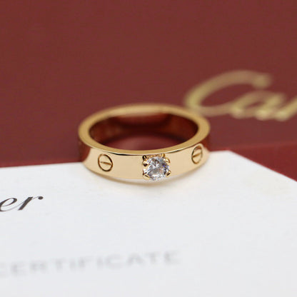 [Luxora]LOVE RING 3.6MM 1 BIG DIAMOND