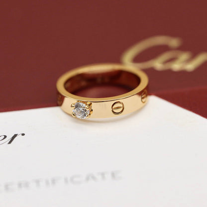 [Luxora]LOVE RING 3.6MM 1 BIG DIAMOND