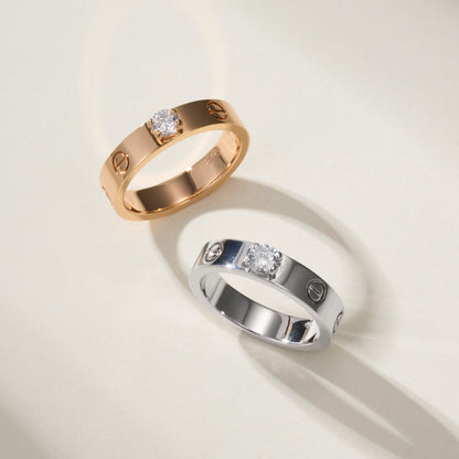 [Luxora]LOVE RING 3.6MM 1 BIG DIAMOND