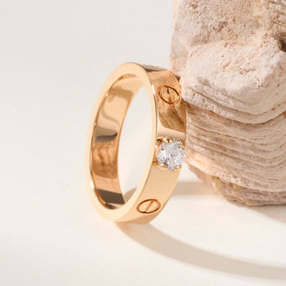 [Luxora]LOVE RING 3.6MM 1 BIG DIAMOND