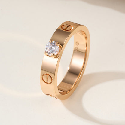 [Luxora]LOVE RING 3.6MM 1 BIG DIAMOND