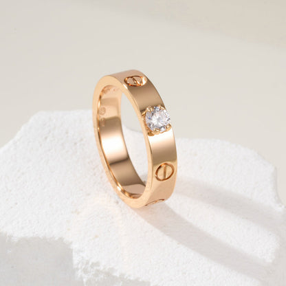 [Luxora]LOVE RING 3.6MM 1 BIG DIAMOND