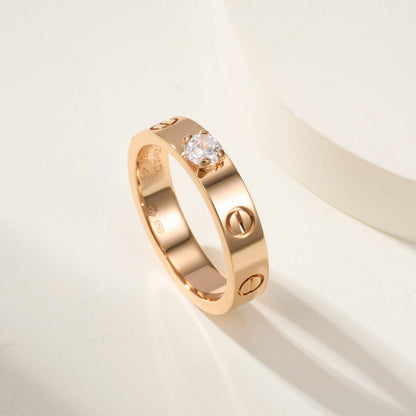 [Luxora]LOVE RING 3.6MM 1 BIG DIAMOND