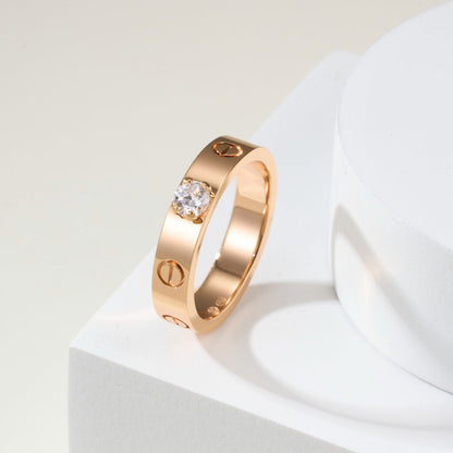 [Luxora]LOVE RING 3.6MM 1 BIG DIAMOND