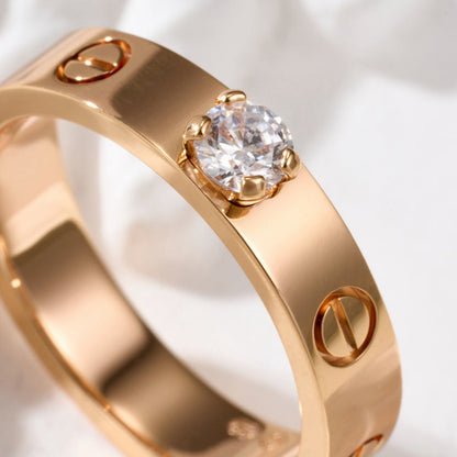 [Luxora]LOVE RING 3.6MM 1 BIG DIAMOND