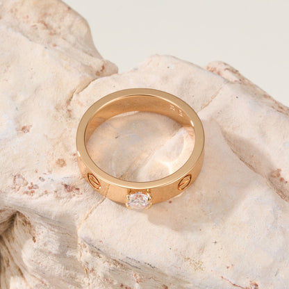 [Luxora]LOVE RING 3.6MM 1 BIG DIAMOND