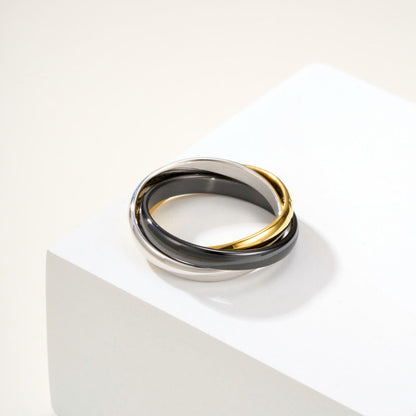 [Luxora]TRINITY 3.2MM RING BLACK CERAMIC