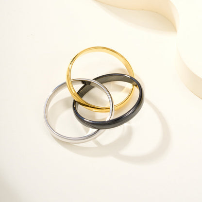 [Luxora]TRINITY 3.2MM RING BLACK CERAMIC