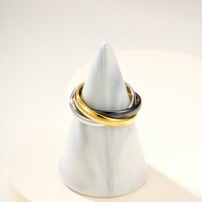 [Luxora]TRINITY 3.2MM RING BLACK CERAMIC