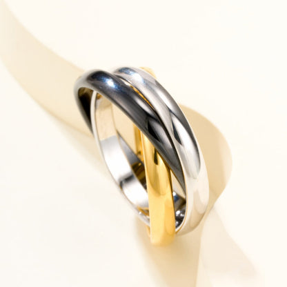 [Luxora]TRINITY 3.2MM RING BLACK CERAMIC